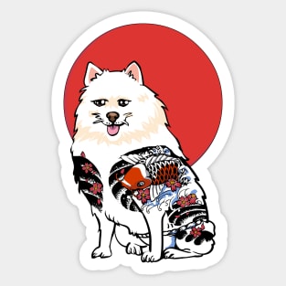 Yakuza Samoyed Sticker